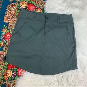 Toad&Co Metrolite skirt Dark Graphite 8 Zip Pockets